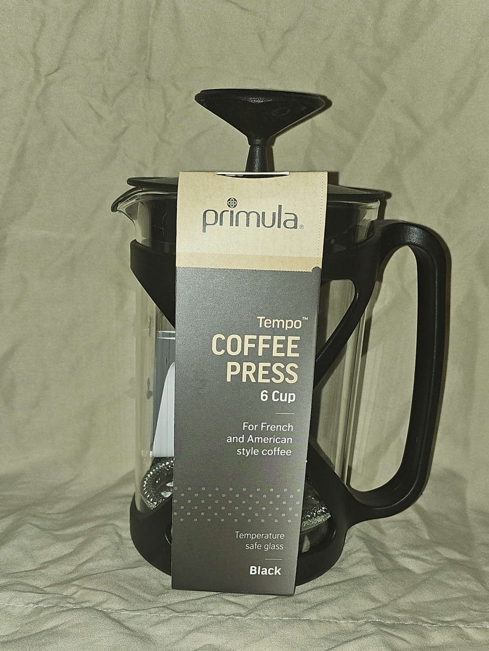 Primula Tempo 6-Cup Coffee Press - Black
